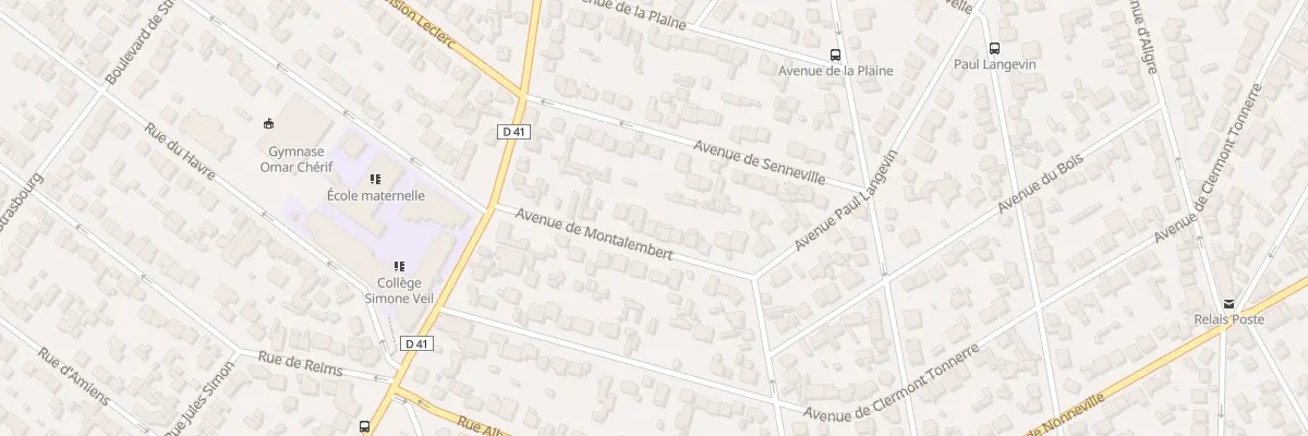 Plan du 17 Av de Montalembert à Aulnay-sous-Bois