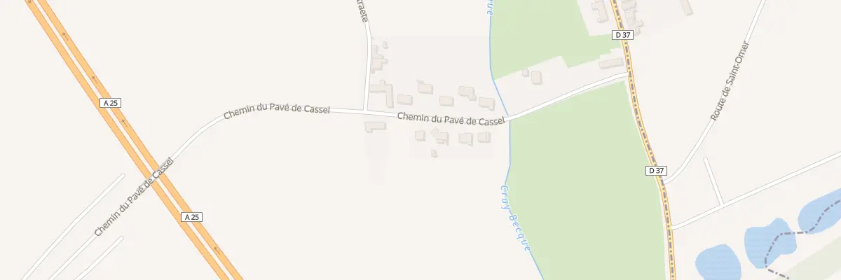 Plan du 231 Che du Pavé de Cassel à Wylder