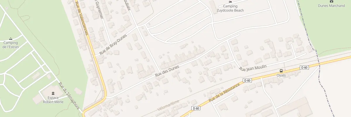 Plan du 71 Rue des Dunes à Zuydcoote