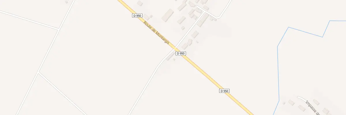 Plan du 36 Rte de Montargis à Mézières-en-Gâtinais