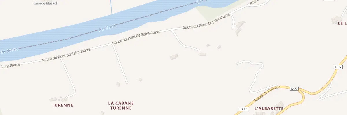 Plan du 794 Rte du Pont de Saint-Pierre à Curvalle