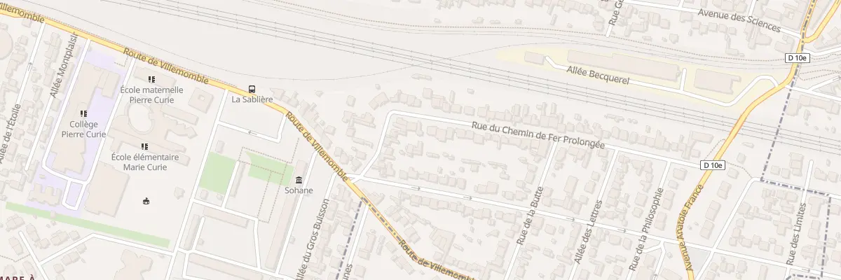 Plan du 14 Rue du Chem de Fer Prolongee à Bondy