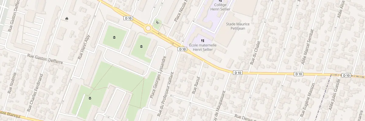 Plan du 5 Rue du Professeur Vaillant à Bondy