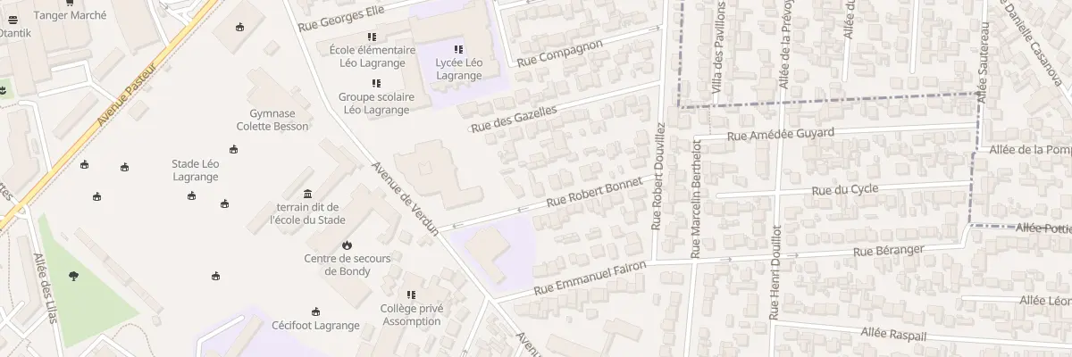 Plan du 5 Rue Robert Bonnet à Bondy