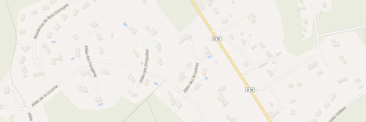 Plan du 3 All des Bruyeres à Noisy-sur-École