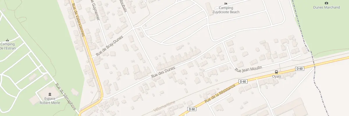 Plan du 73 Rue des Dunes à Zuydcoote