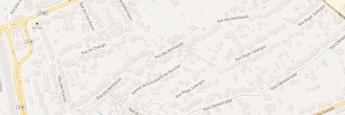 Plan du 100 Rue des Berthauds à Rosny-sous-Bois