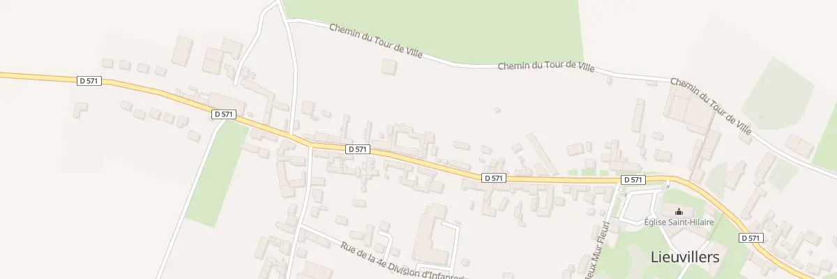 Plan du 520 Gr Grande Rue à Lieuvillers