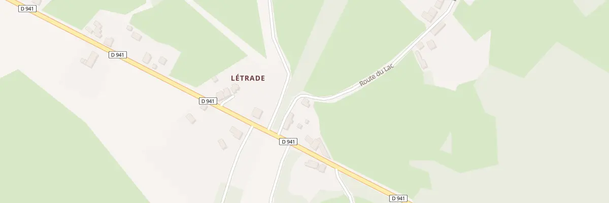 Plan du 37 Rte du Lac - Letrade à Mérinchal
