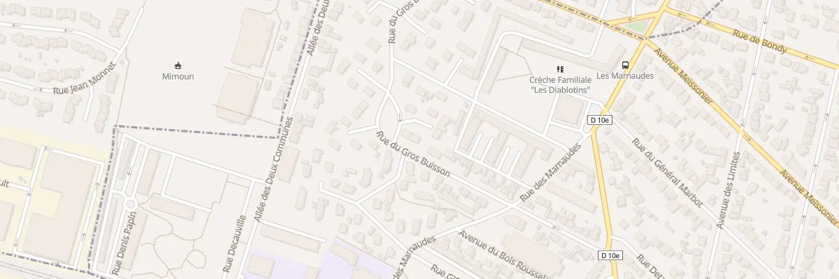 Plan du 40 Rue du Gros Buisson à Villemomble