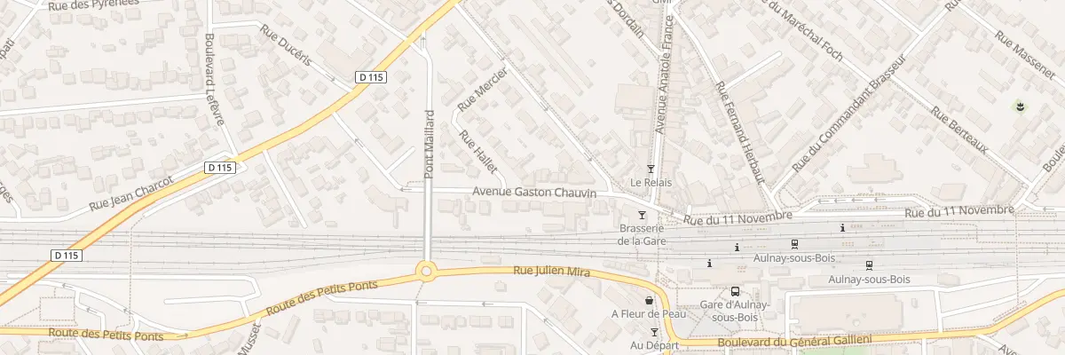 Plan du 12 Av Gaston Chauvin à Aulnay-sous-Bois