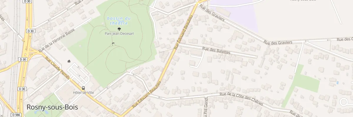 Plan du 46B Rue Edouard Beaulieu à Rosny-sous-Bois