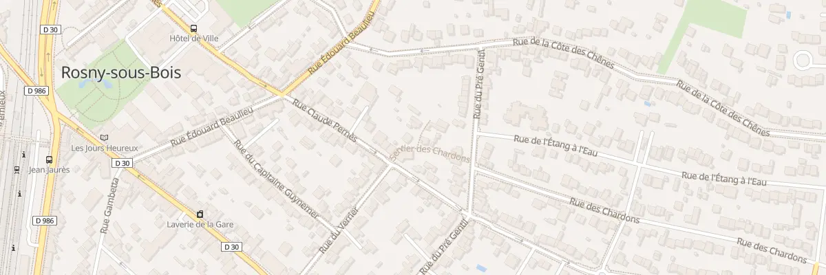 Plan du 73B Rue Claude Pernes à Rosny-sous-Bois