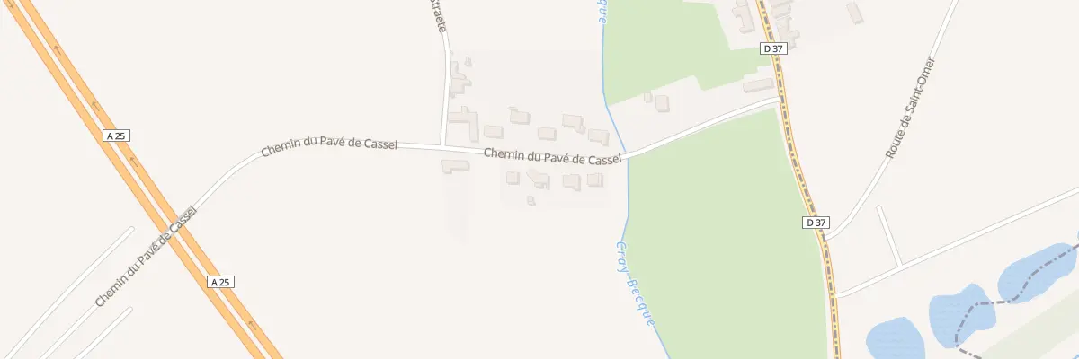 Plan du 205 Che du Pavé de Cassel à Wylder