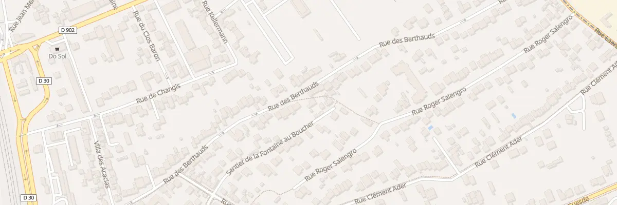 Plan du 108 Rue des Berthauds à Rosny-sous-Bois