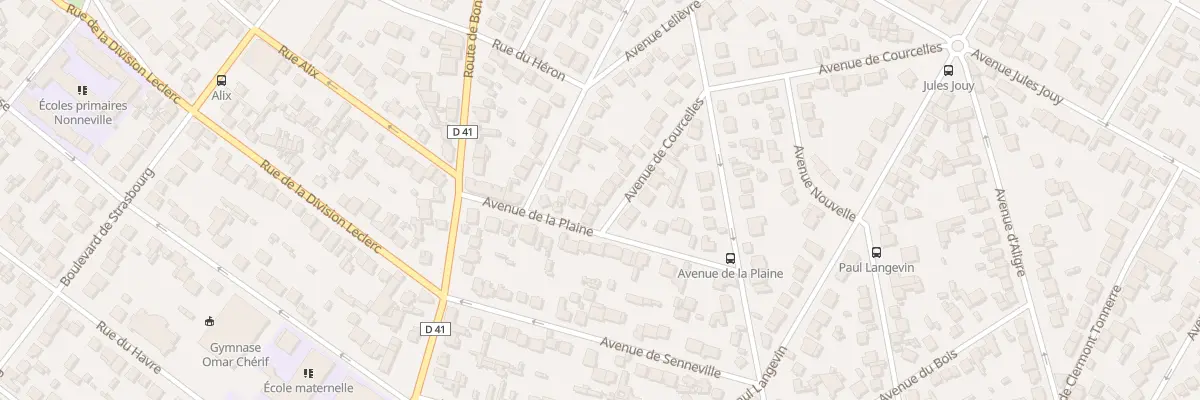 Plan du 42 Av de Courcelles à Aulnay-sous-Bois