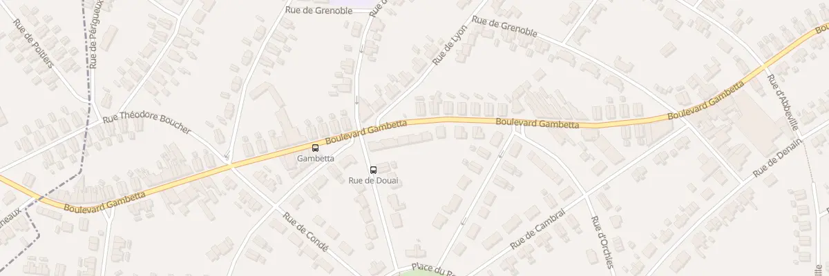 Plan du 100 Bd Gambetta à Marles-les-Mines