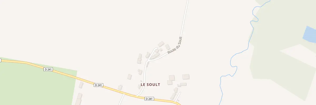 Plan du 10 Rte du Soult à Chazemais