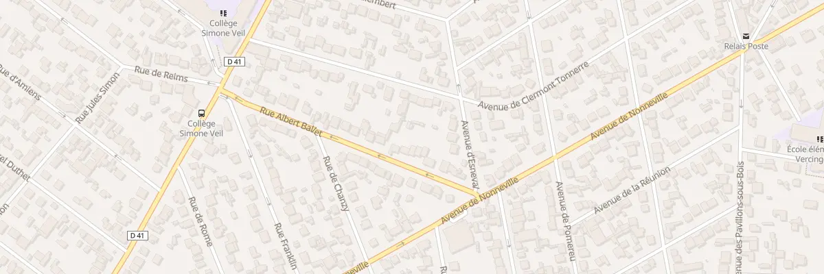 Plan du 31 Rue Albert Ballet à Aulnay-sous-Bois