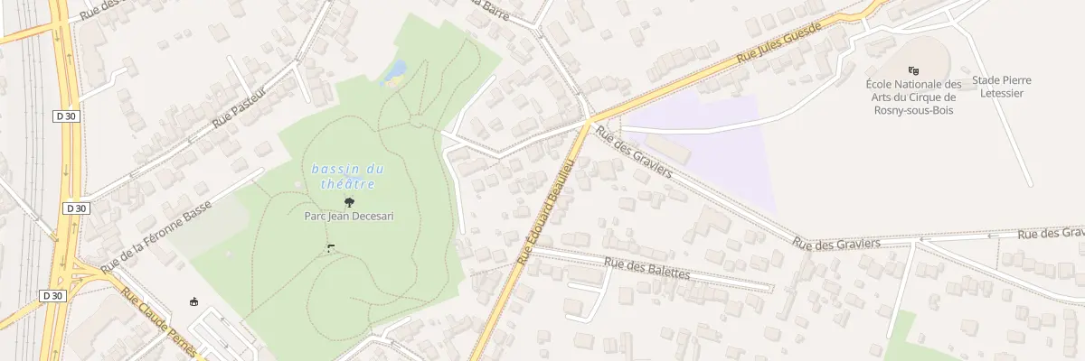 Plan du 45 Rue Edouard Beaulieu à Rosny-sous-Bois