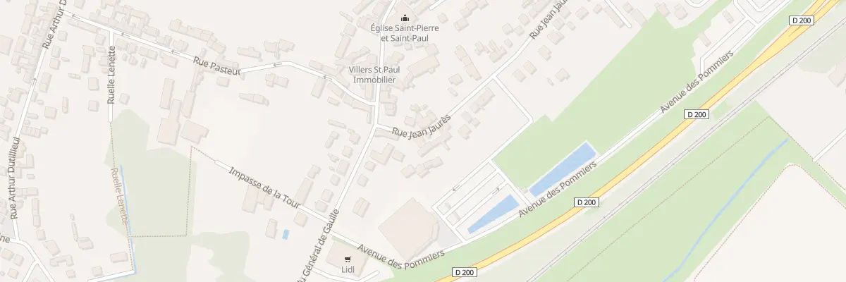 Plan du 8 Rue Jean Jaurès à Villers-Saint-Paul