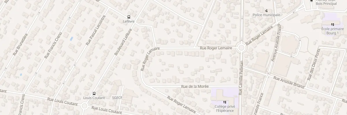 Plan du 60 Rue Roger Lemaire à Aulnay-sous-Bois