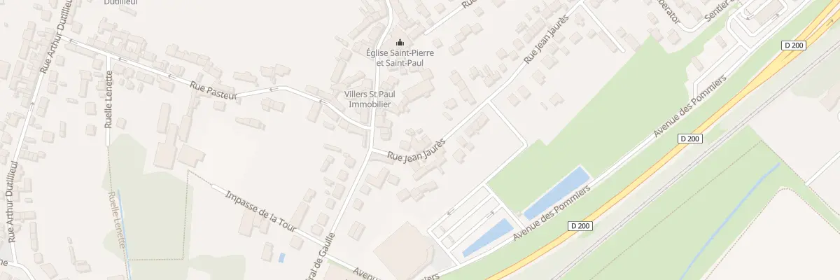 Plan du 5 Rue Jean Jaurès à Villers-Saint-Paul