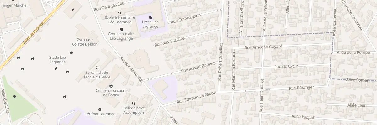 Plan du 11 Rue Robert Bonnet à Bondy