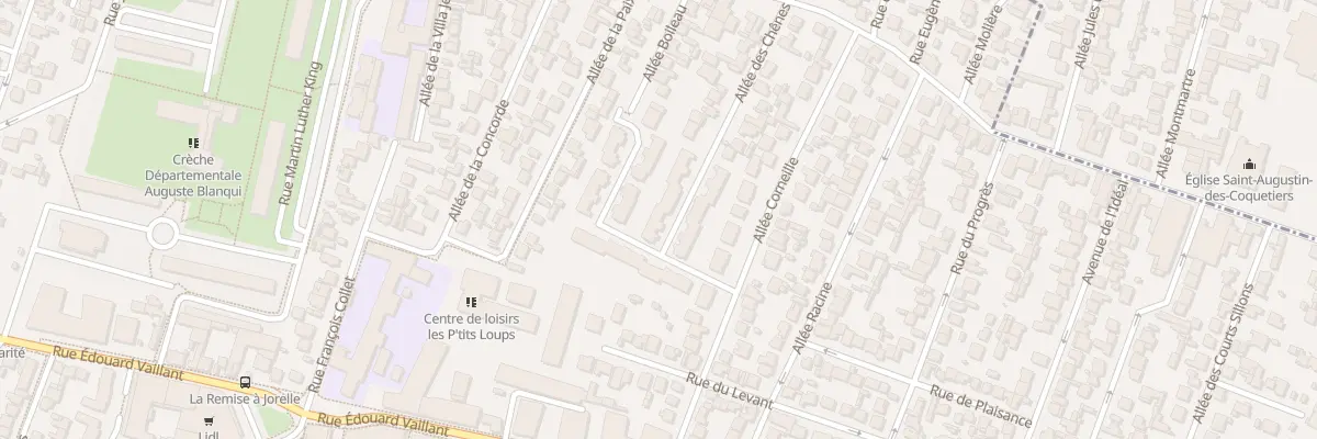 Plan du 6 All Charles Magne à Bondy