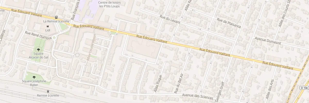 Plan du 160 Rue Edouard Vaillant à Bondy