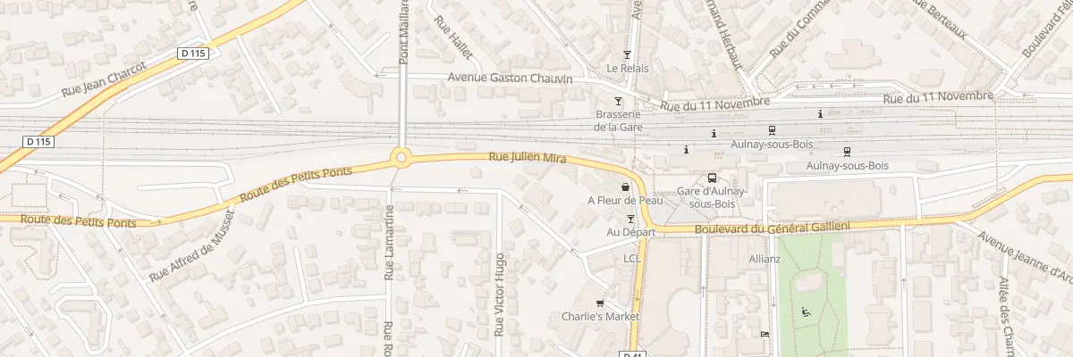 Plan du 5 Rue Julien Mira à Aulnay-sous-Bois