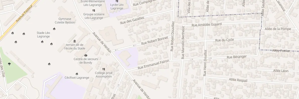 Plan du 10 Rue Robert Bonnet à Bondy