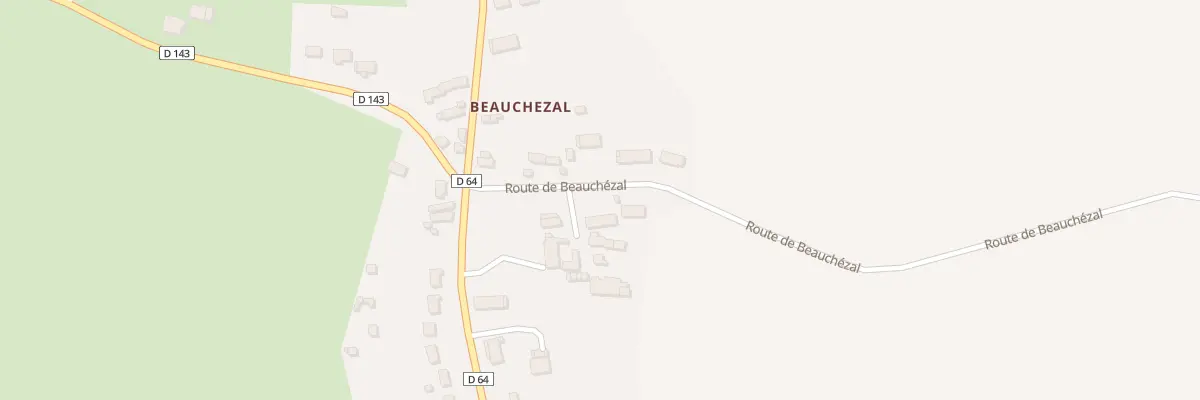 Plan du 10 Rte de Beauchezal à Saint-Georges-de-Poisieux