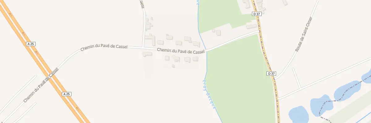 Plan du 181 Che du Pavé de Cassel à Wylder