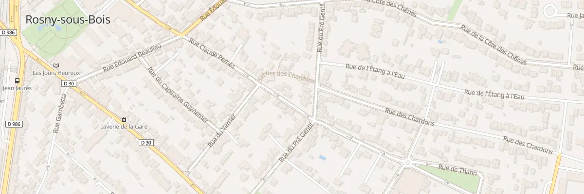 Plan du 83 Rue Claude Pernes à Rosny-sous-Bois
