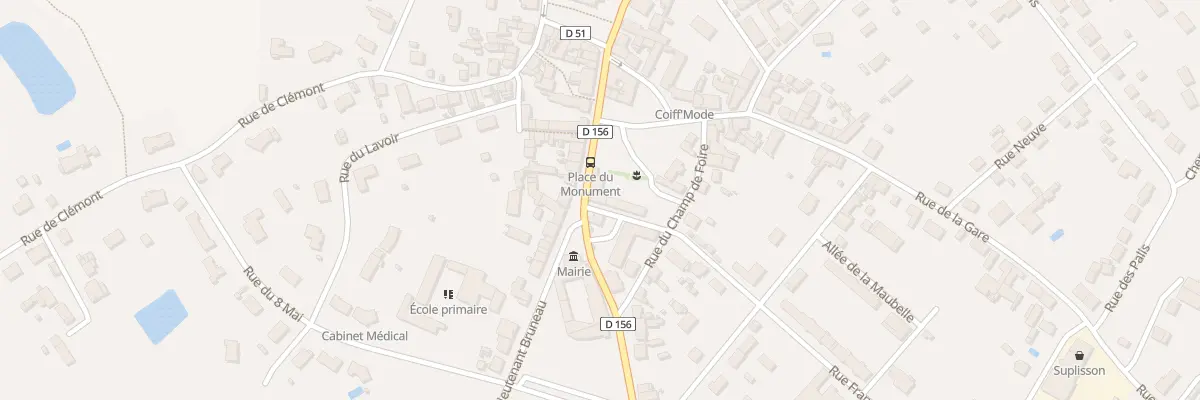 Plan du 1 Rue François Cherreau à Coullons
