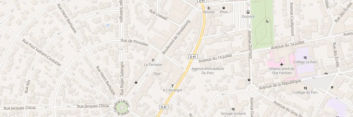 Plan du 4 Rue de Pimodan à Aulnay-sous-Bois