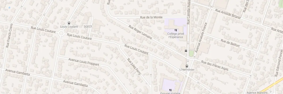 Plan du 24 Rue Louis Coutant à Aulnay-sous-Bois
