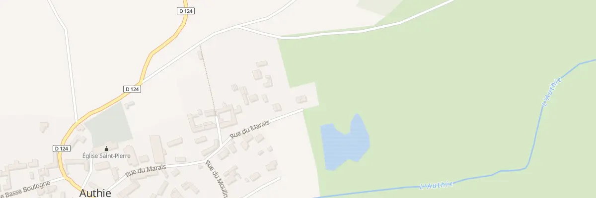 Plan du 19 Rue du Marais à Authie