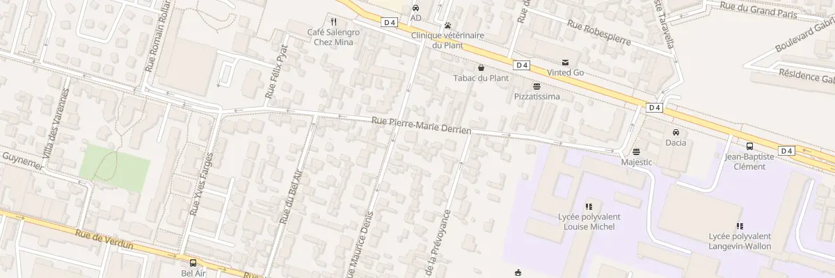 Plan du 25 Rue Pierre Marie Derrien à Champigny-sur-Marne