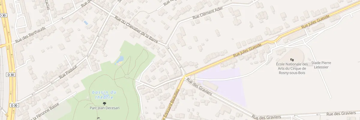 Plan du 45 Rue du Chevalier de la Barre à Rosny-sous-Bois
