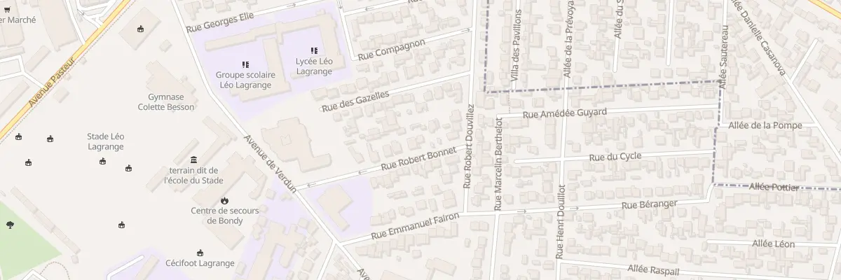 Plan du 15 Rue Robert Bonnet à Bondy