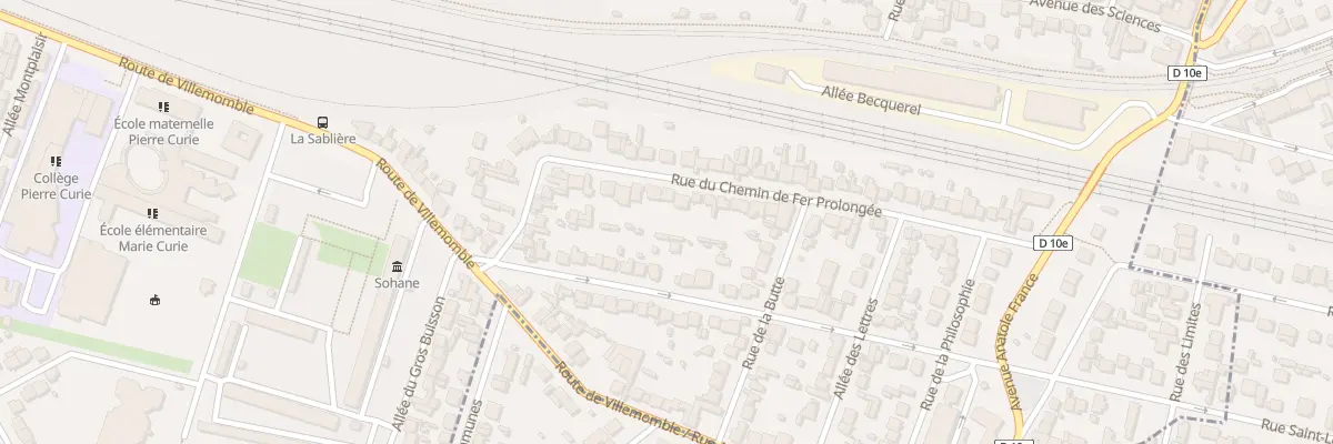 Plan du 24 Rue du Chem de Fer Prolongee à Bondy