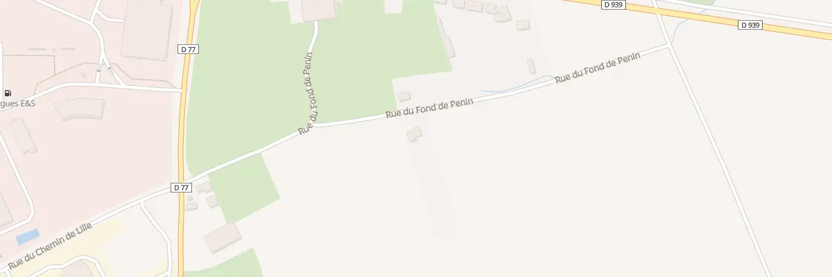 Plan du 20 Rue du Fond de Penin à Tincques