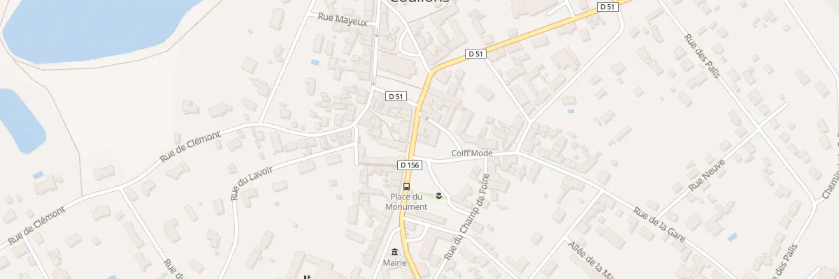 Plan du 3 Rue de la Mairie à Coullons