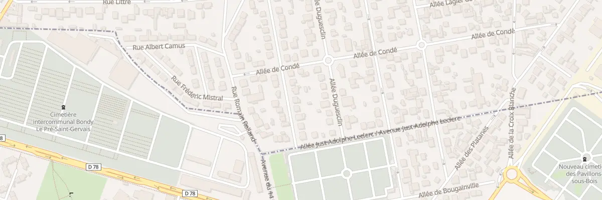 Plan du 21 All Francois 1er à Aulnay-sous-Bois