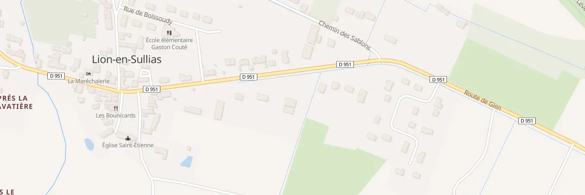 Plan du 11 Rte de Gien à Lion-en-Sullias