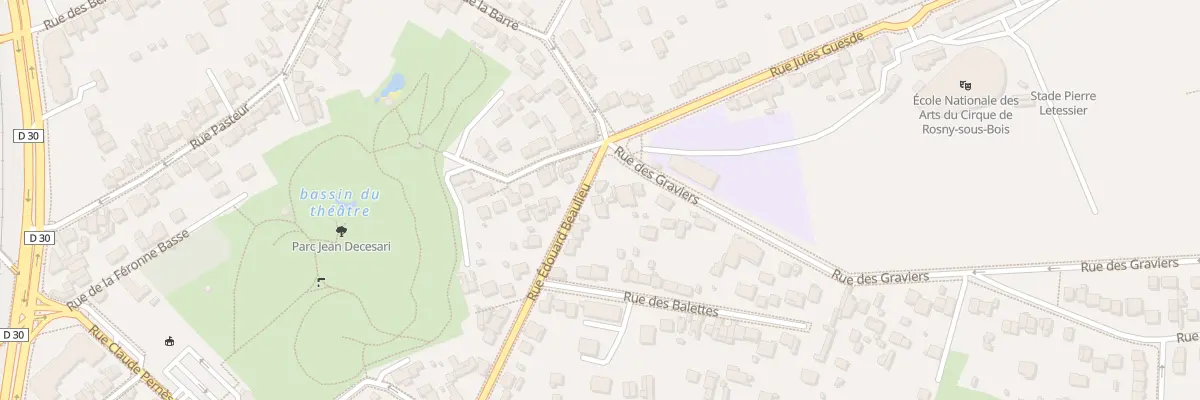 Plan du 58 Rue Edouard Beaulieu à Rosny-sous-Bois