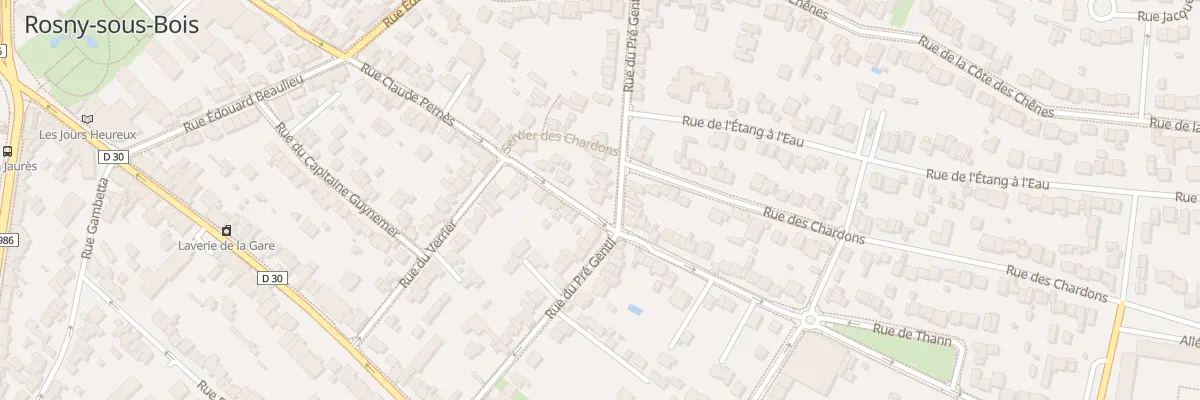 Plan du 87 Rue Claude Pernes à Rosny-sous-Bois