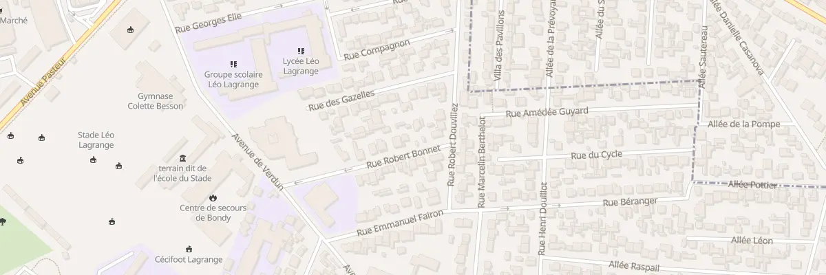Plan du 17 Rue Robert Bonnet à Bondy